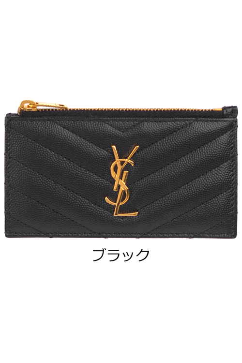 SAINT LAURENT サンローラン モノグラム フラグメント ジップカード