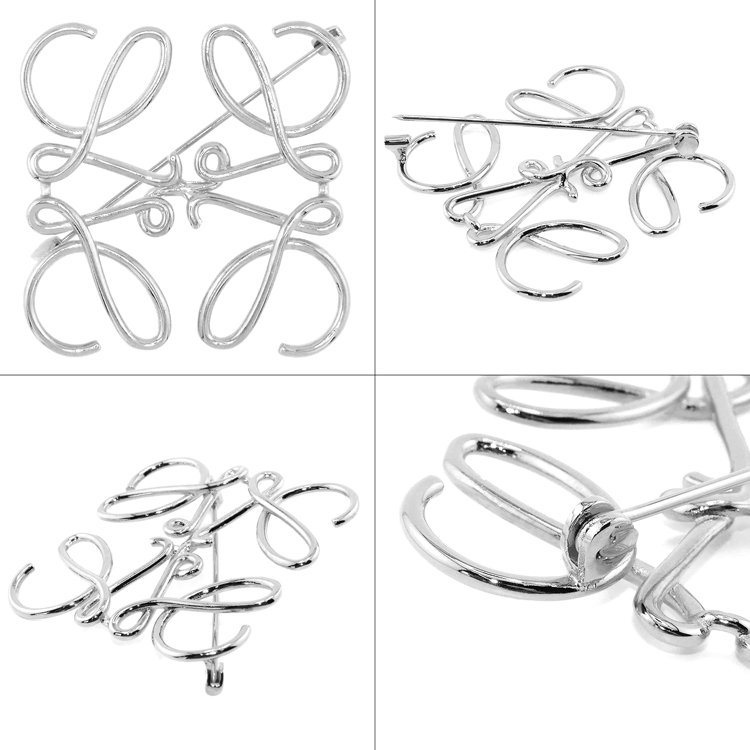 LOEWE（ロエベ） [新品/ラッピング済] ブローチ アナグラム ゴールド