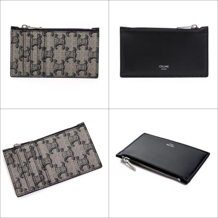 CELINE（セリーヌ） ジップ付きカードホルダー トリオンフキャンバス