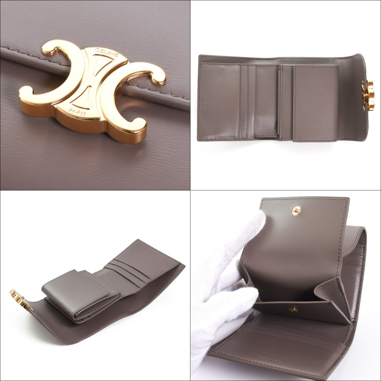 CELINE（セリーヌ） 三つ折り財布 スモール フラップウォレット
