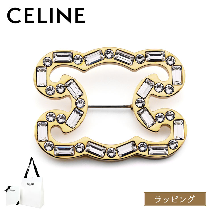 CELINE（セリーヌ） ブローチ トリオンフ フレーム スパークル