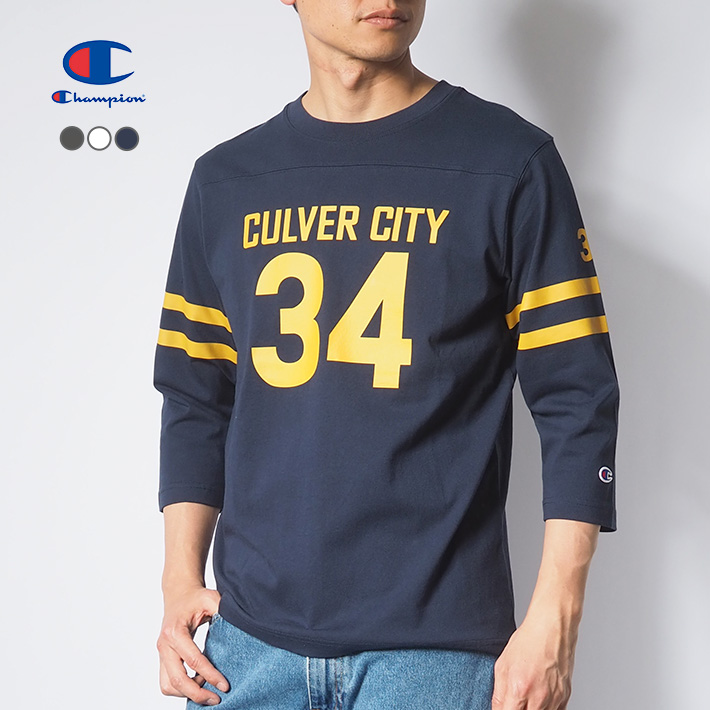 Champion（チャンピオン） ロンT 七分袖 フットボール Tシャツ
