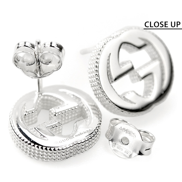 GUCCI（グッチ） ピアス インターロッキングG シルバー925 ユニ