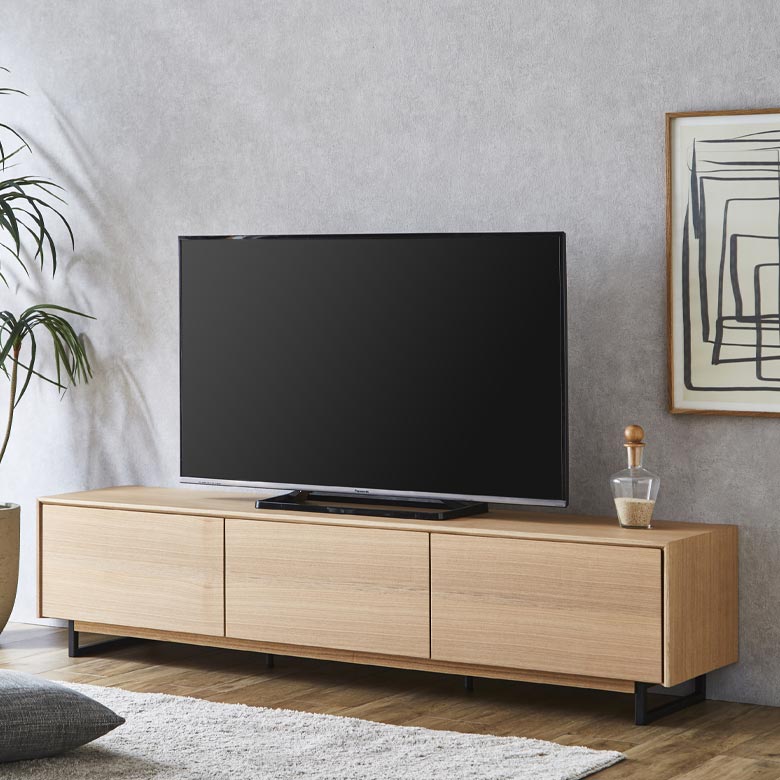 未来商会 テレビ台 幅180cm リビング収納 ロータイプ AV収納 テレビ