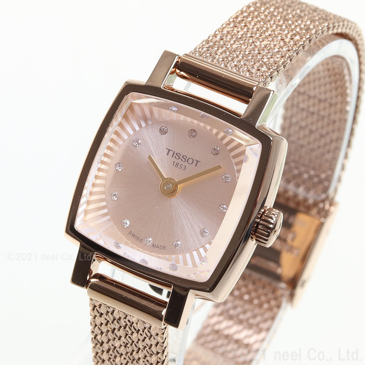 ラブリー ティソ TISSOT 腕時計 レディース スクエア T058.109.33
