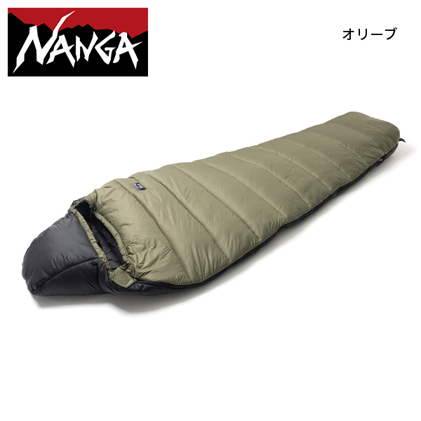 NANGA 寝袋 オリーブグリーン/イエロー NANGA 寝袋 オリーブグリーン