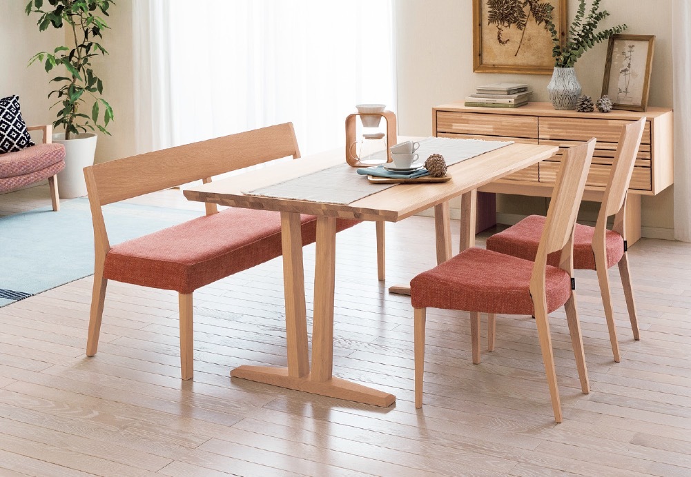 カリモク家具（KARIMOKU FURNITURE） カリモク 3人掛椅子ロング ベンチ