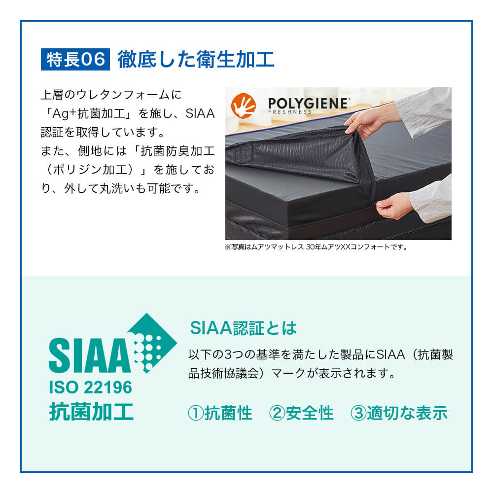 ムアツ マットレス シングル ムアツ布団 折りたたみ 三つ折り ムアツ