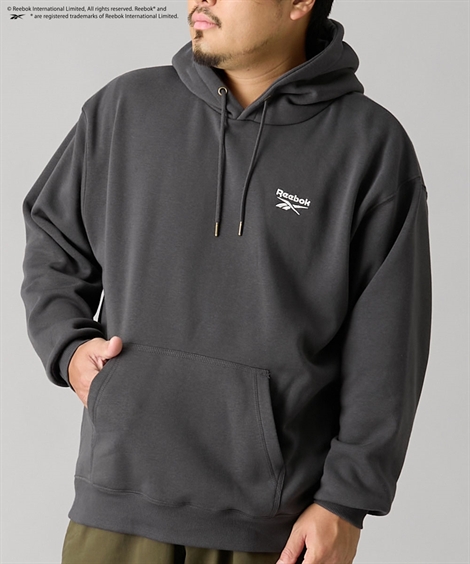 ニッセン（nissen） パーカー メンズ 裏起毛 バック 刺繍プル Reebok