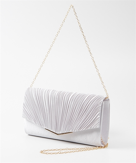 ニッセン（nissen） パーティーバッグ バッグ Vメタル プリーツ