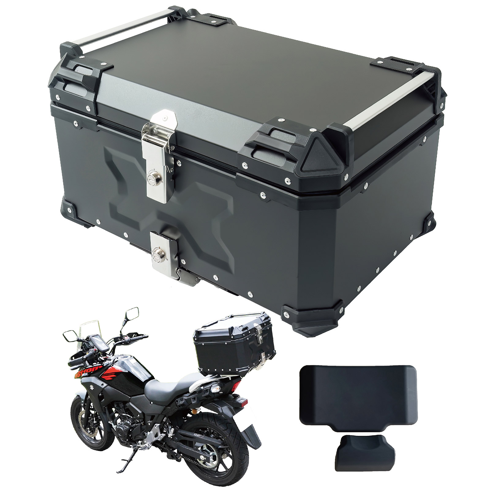 ONE STEP リアボックス バイク 65l バイクリアボックス65l バイクリア