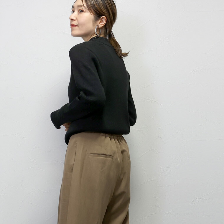 Aletta vita ニット リブ リブ編み ストレッチ 伸縮 重ね着 レイヤード