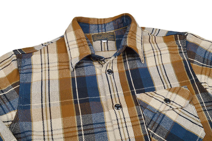 DELUXEWARE（デラックスウエア） ヘビーネルシャツ HV-53