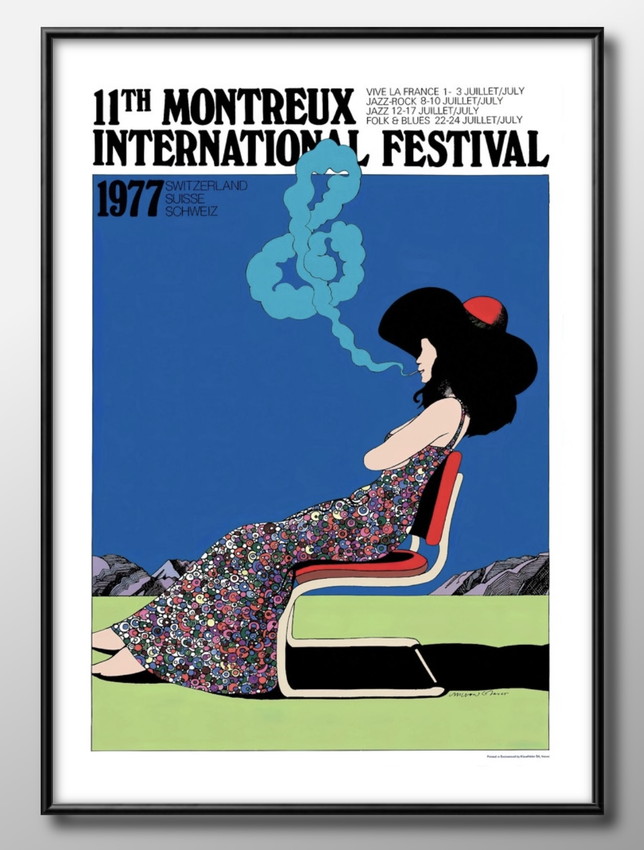 ポスター 12267 スイス ジャズフェスティバル JAZZ ビンテージ 絵画