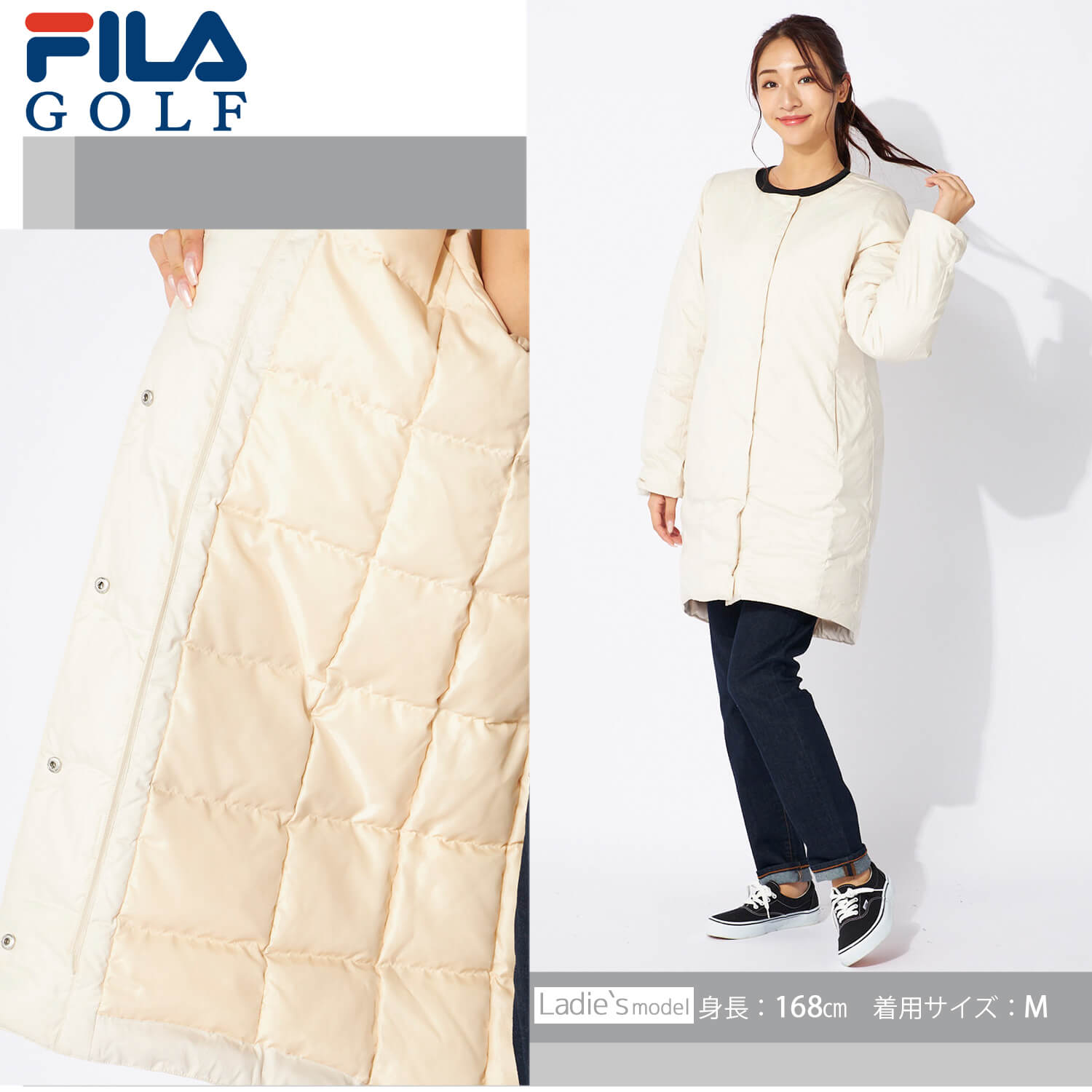 FILA GOLF 特価 フィラゴルフ ダウンジャケット レディース S M L LL