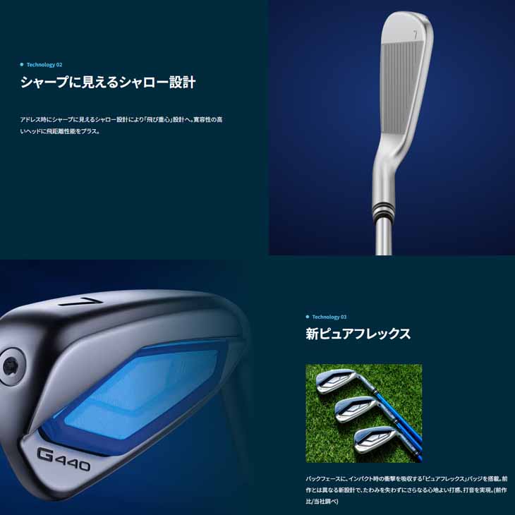 PING（ピン） G440 IRON アイアンセット 6-9PW 5本/左用あり/単品/ALTA