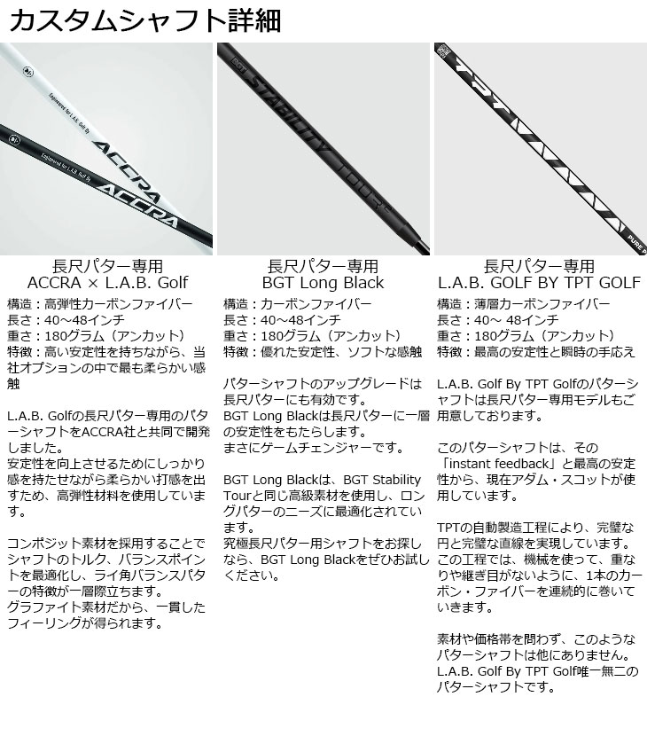 メーカーカスタム】L.A.B. GOLF ラブ・ゴルフ 長尺 MEZZ.1 MAX メッツ
