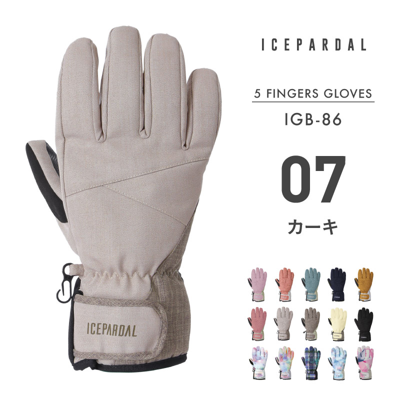 ICEPARDAL（アイスパーダル） スノーボード グローブ レディース 5本指