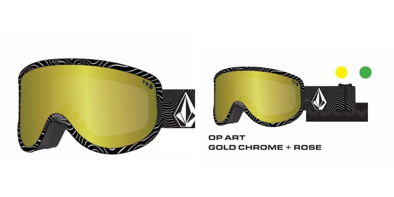 VOLCOM/ボルコム メンズ 平面 ゴーグル AF FOOTPRINTS OP ART 2025