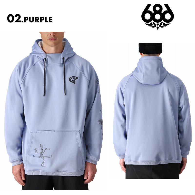686/シックスエイトシックス メンズ パーカー BONDED FLEECE PULLOVER