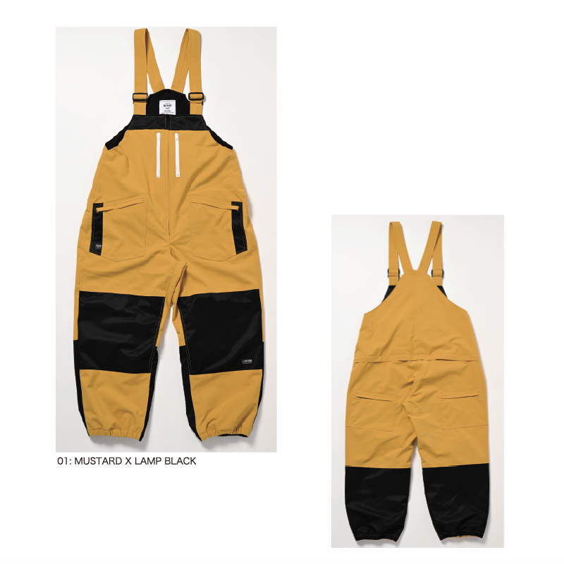 ○ 23-24 ANTHEM THUGRIDE BIB PANTS MUSTARD LAMP BLACK AN2334