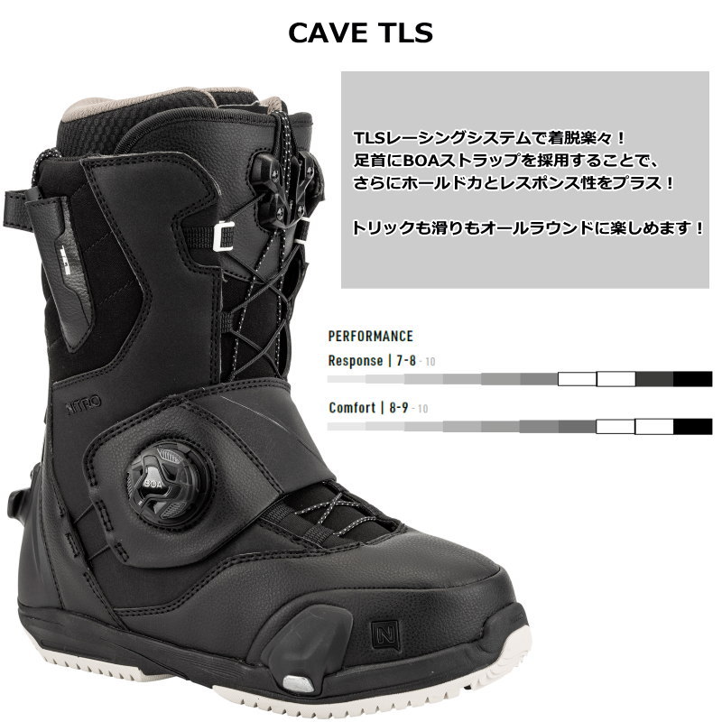 ラスト1点】 24-25 NITRO CAVE TLS STEP ON カラー:BLACK 25.5cm