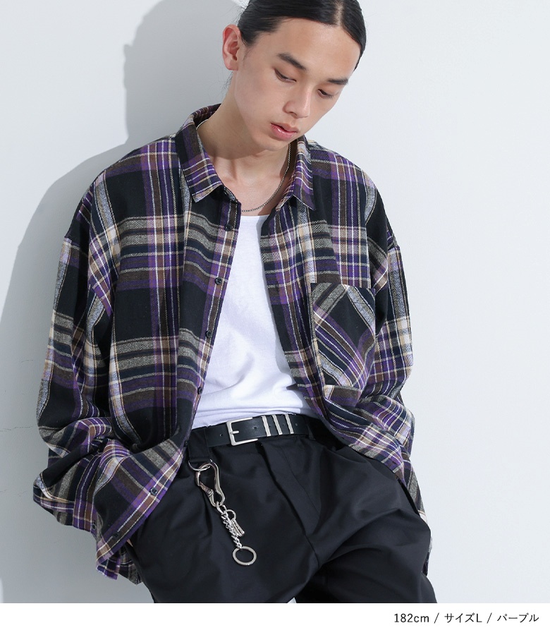 osharewalker（オシャレウォーカー） ネルシャツ メンズ トップス