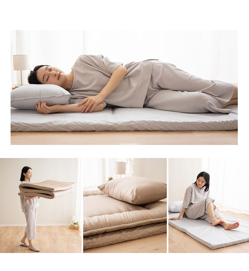 EMOOR（エムール） 日本製 アンダーマットレス シングル 3つ折り