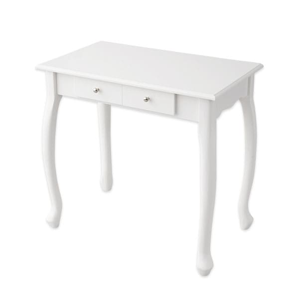 EMOOR（エムール） テーブル デスク 幅75cm 猫脚 ロココ調 姫系 机 白