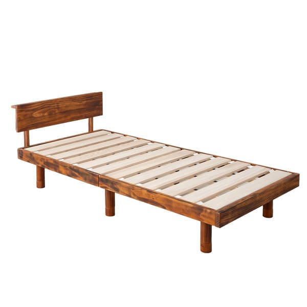 エムール 高さが変えられる すのこベッド レトロブラウン EMOOR