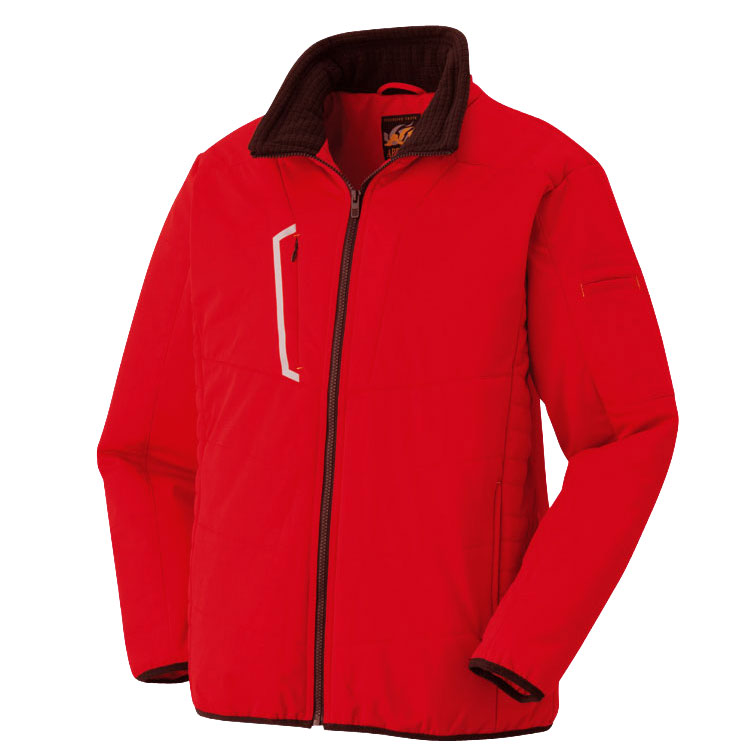 アタックベース 防寒着 メンズ 作業着 中綿 防風 ストレッチ 胸