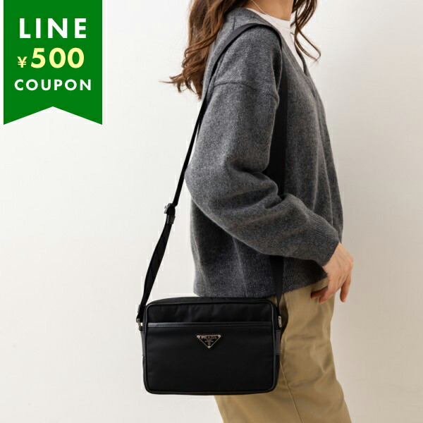 PRADA（プラダ） ショルダーバッグ リナイロン サフィアーノレザー