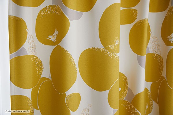 スミノエ ムーミン カーテン 100×178 ロックパターン 2枚セット 既成