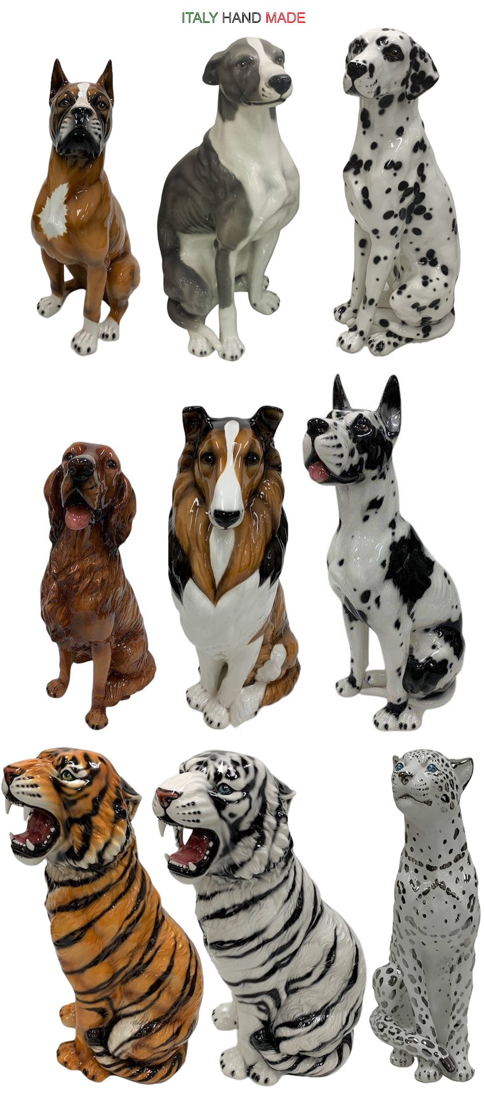 ドーベルマン 置物 犬 インテリア オブジェ 陶器 doberman-106