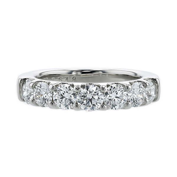 ダイヤモンド ハーフエタニティ リング 1.509ct(Total)/7石 D VVS1 3EX