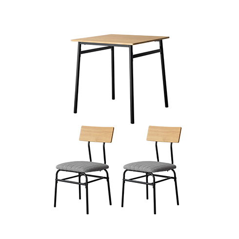 エア・リゾーム ダイニングテーブルセット 2人用 3点 おしゃれ