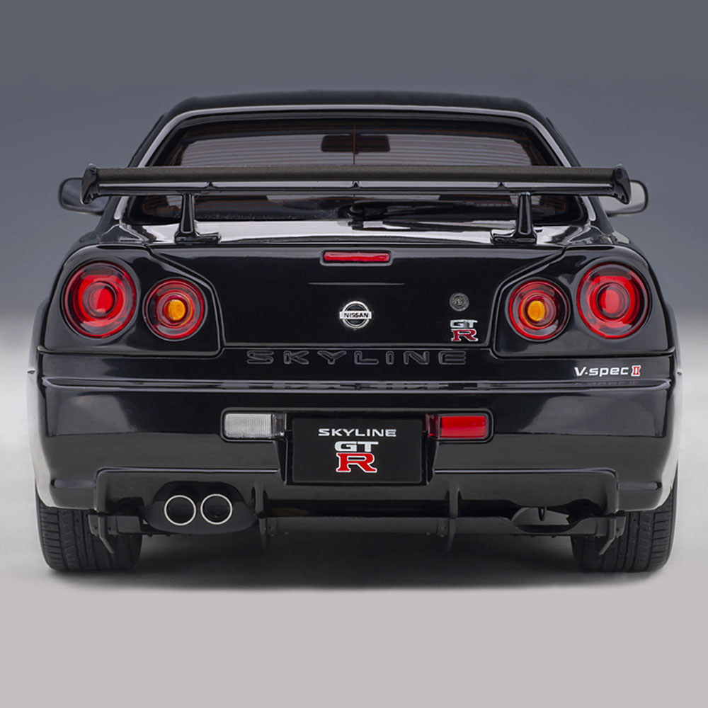 ミニカー 1/18 日産 スカイライン GT-R R34 Vスペック II ブラック