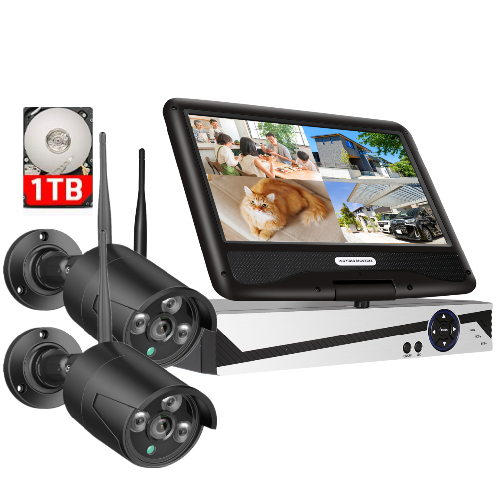 アキバガジェット 防犯カメラ 屋外 セット 家庭用 ワイヤレス wifi