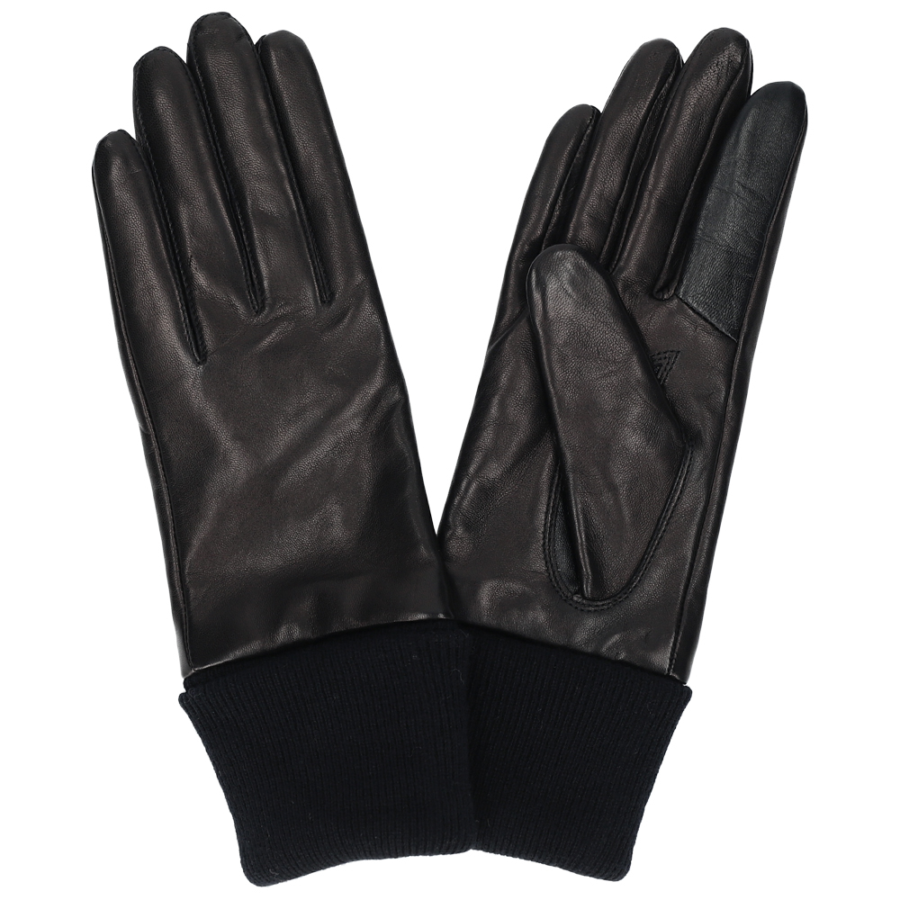 Attivo 革手袋 レディース ロング丈 スマホ対応 本革 レザーグローブ