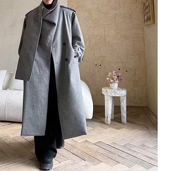 ドレープコート メンズ モード系 ロングコート V系 コート レディース