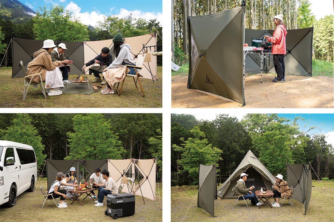 TC陣幕 ワンタッチポップアップ ウィンドスクリーン アルパカプラス