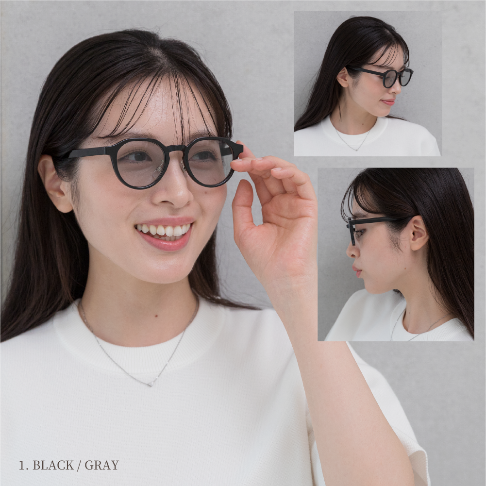 鯖江企画】GLADELI G50-48 全13色 サングラス 伊達メガネ レディース