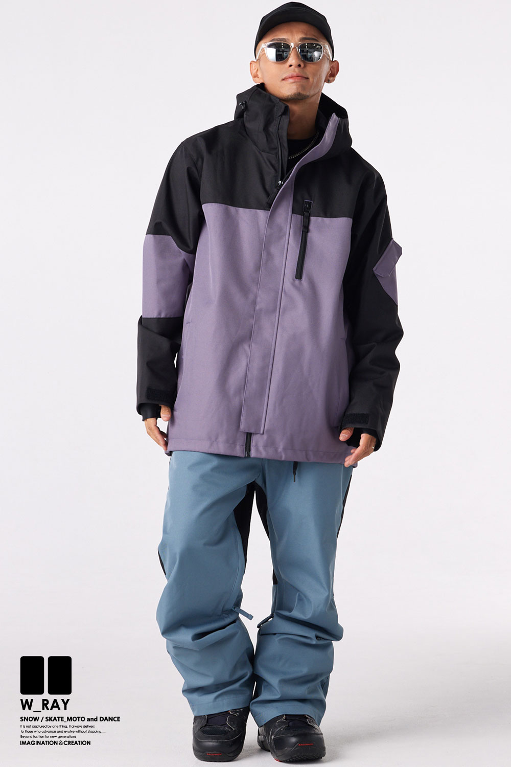 リアリズム スノーボードウェア メンズ レディース 上下 セット スノボ
