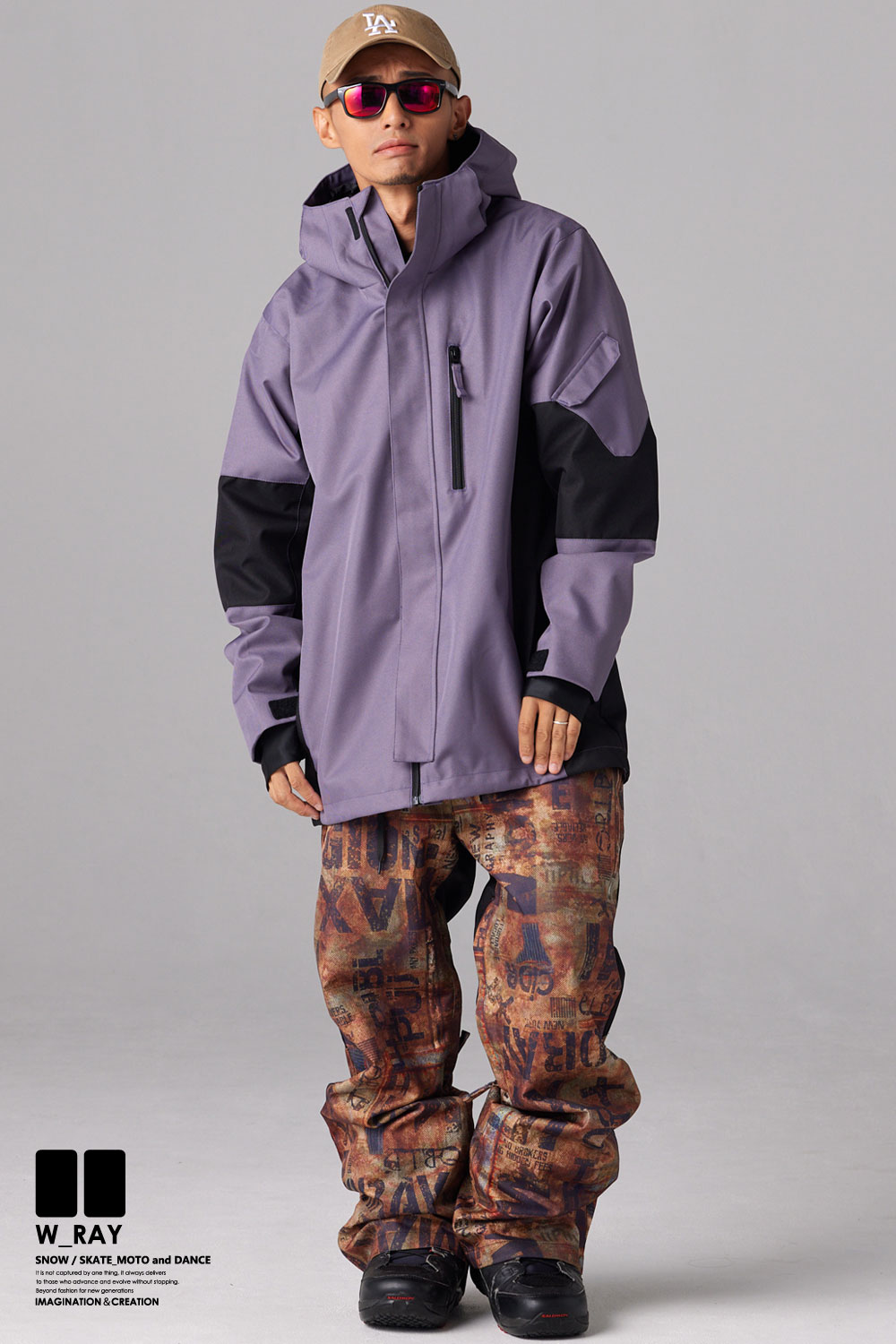 リアリズム スノーボードウェア メンズ レディース 上下 セット スノボ