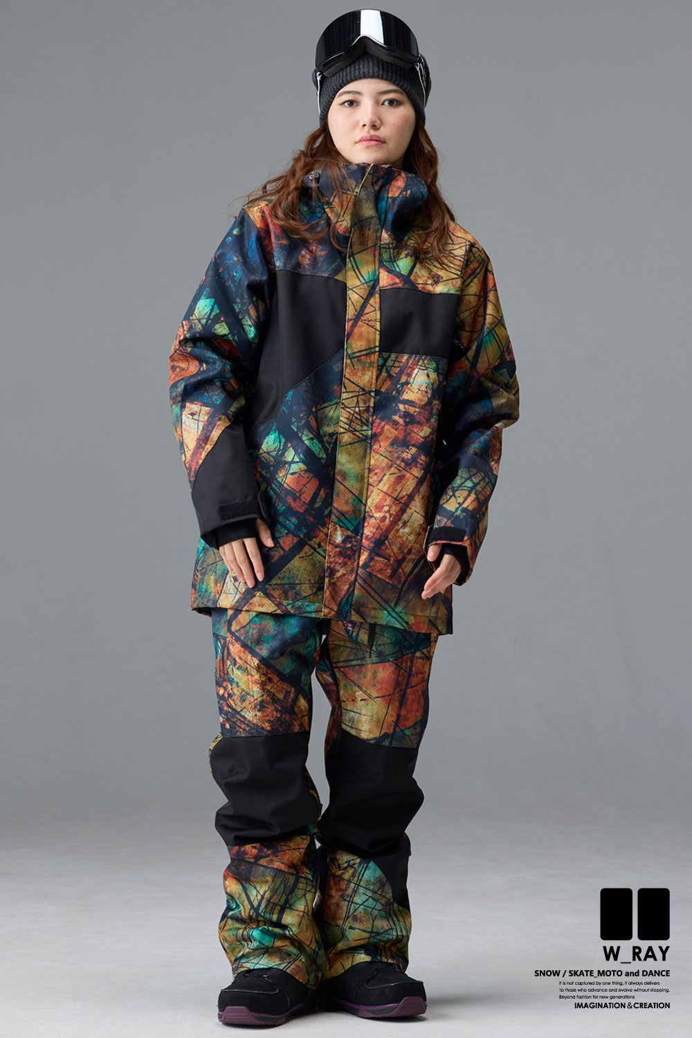 リアリズム スノーボード ウェア レディース 上下 セット スノボ
