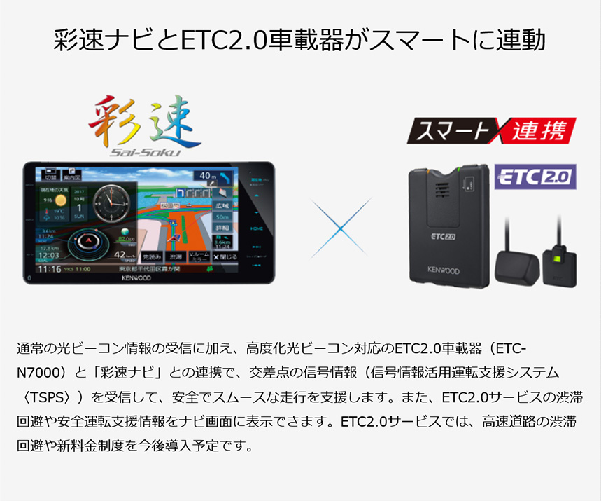 ケンウッド ETC-N7000 KENWOOD 高度化光ビーコン対応ETC2.0車載器