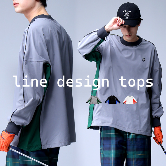 antiqua（アンティカ） ANTIQUA GOLF×STCH パイピングトップス メンズ