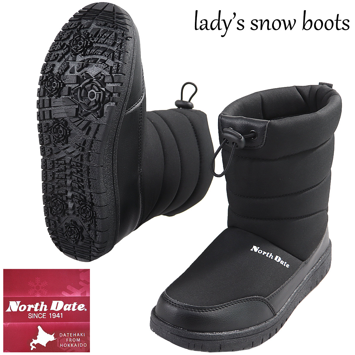 ノースデイト North Date スノーブーツ 20600 BLACK ダウンブーツ