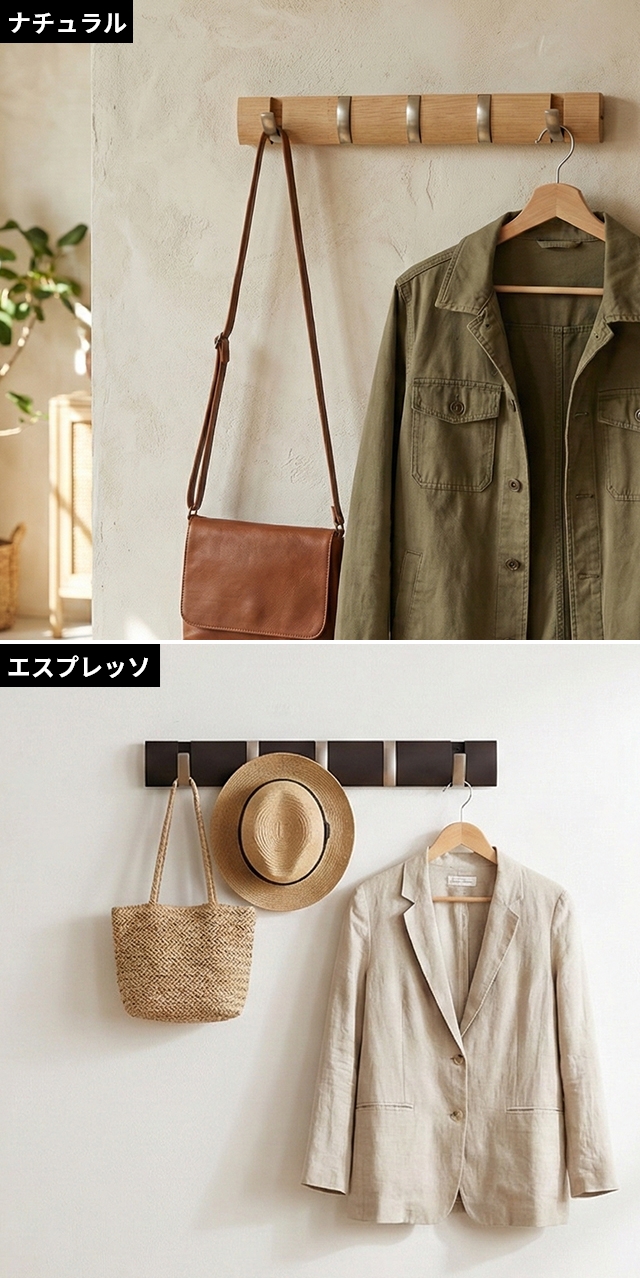 Umbra（アンブラ） 壁掛けフック フリップフック 5連フック コート