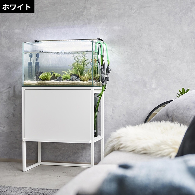 木製 ハンドメイド オーダー 日の字 水槽台 棚 アクアラック シェルフ